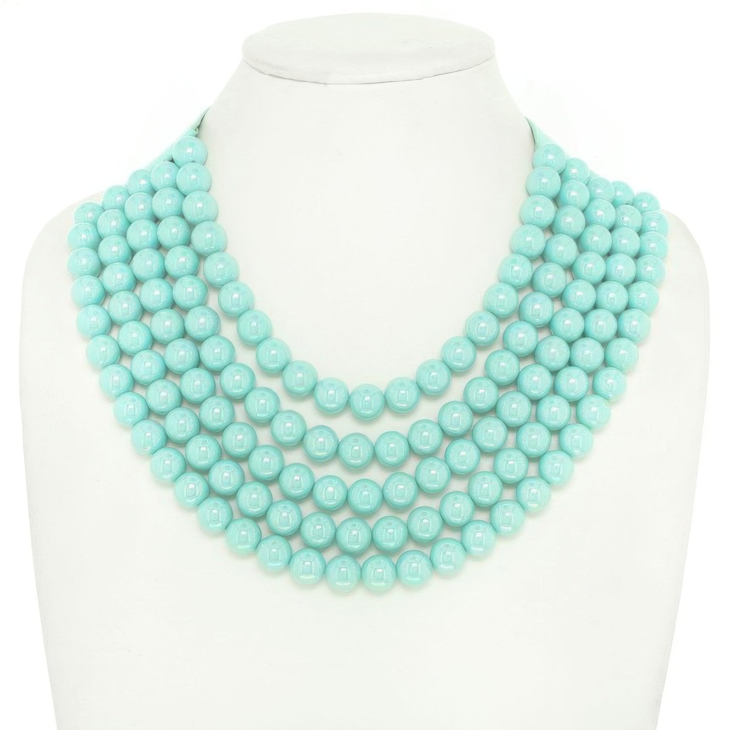 Multi-strand Wood Bead Necklace
