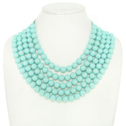 Multi-strand Wood Bead Necklace
