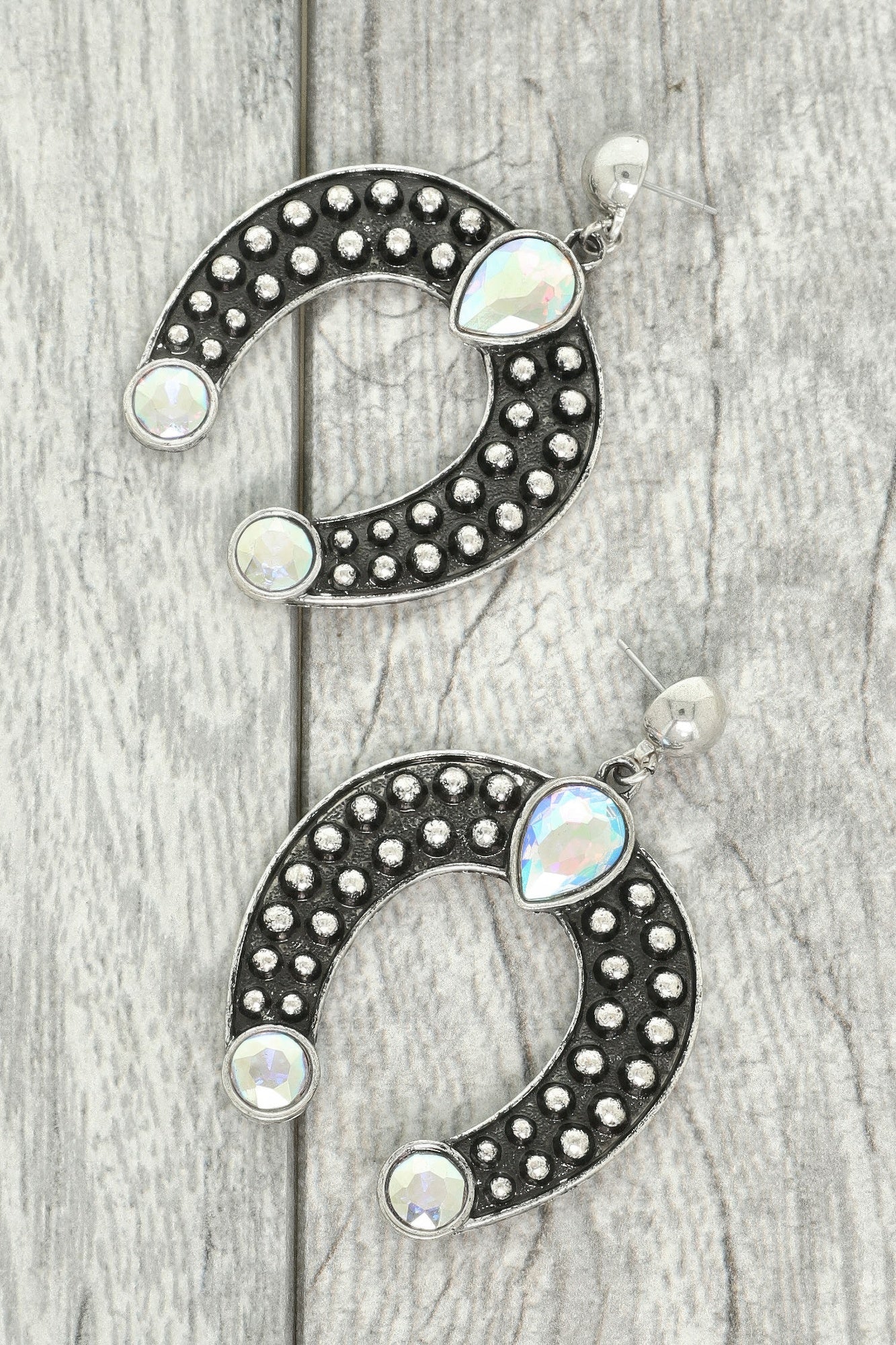 Western Squash Blossom Concho Earrings