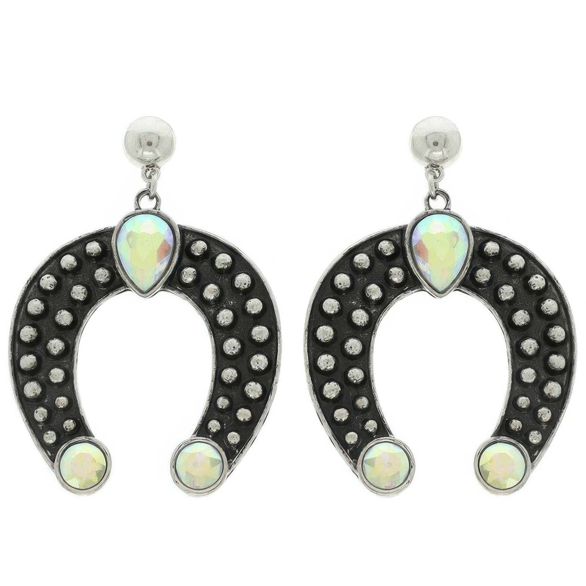 Western Squash Blossom Concho Earrings