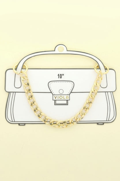 Polished Curb Link Bag Chain