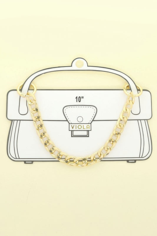 Polished Curb Link Bag Chain