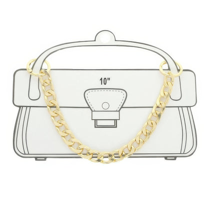 Polished Curb Link Bag Chain