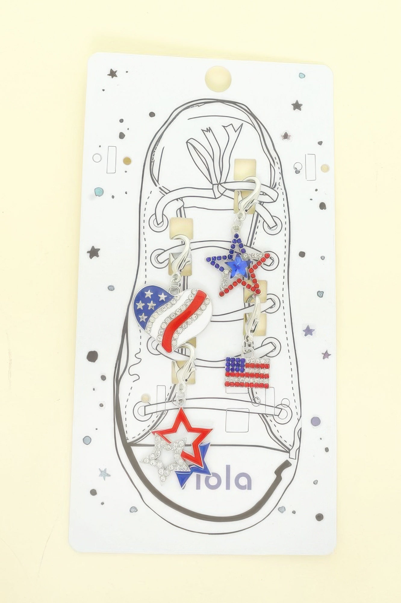 4pc Use Theme Shoelace Charm Set