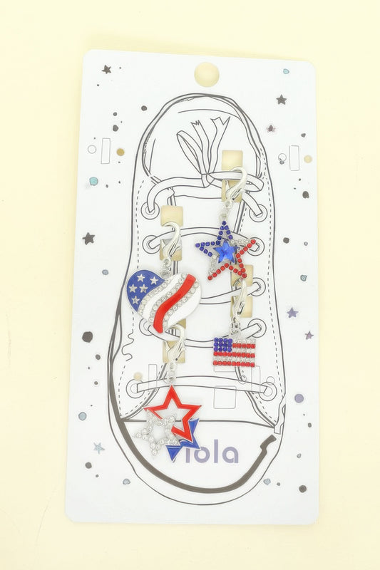 4pc Use Theme Shoelace Charm Set