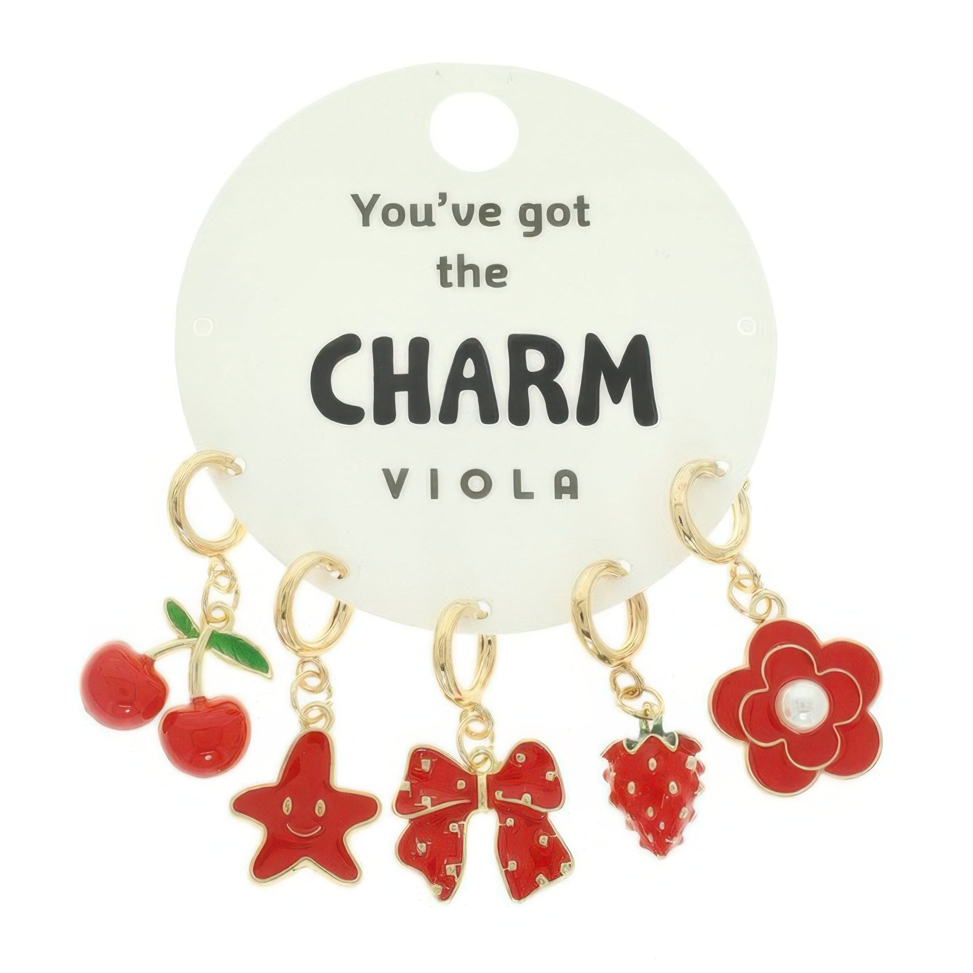 5pc Fashion Theme Assorted Charm Set