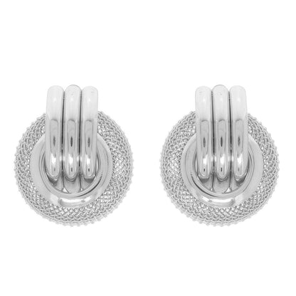 Basket Weave Pattern Earrings
