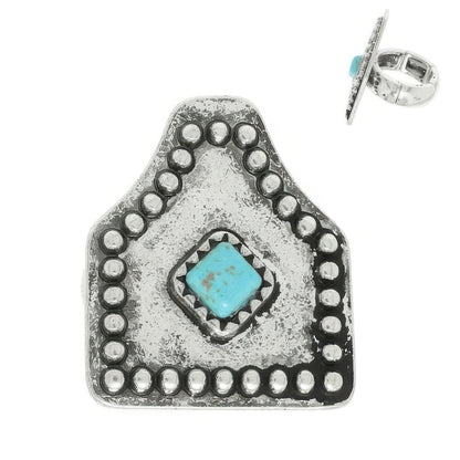 Western Rigidized Cattle Tag Stretch Ring
