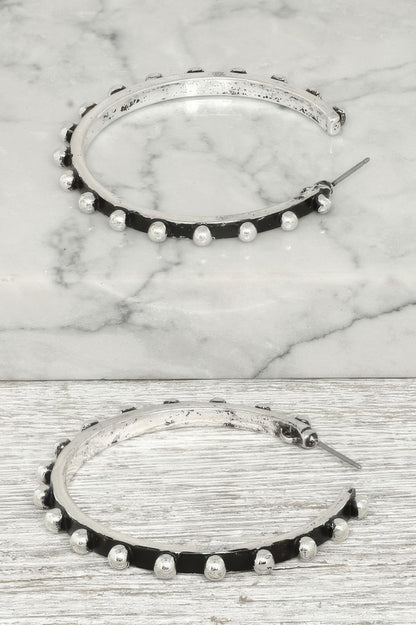 Western Bubble Hoop Earrings