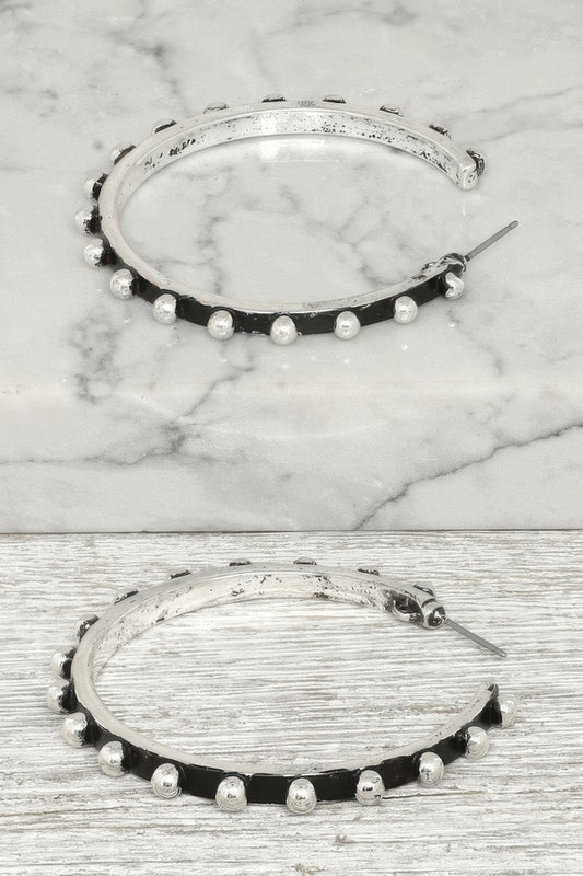 Western Bubble Hoop Earrings