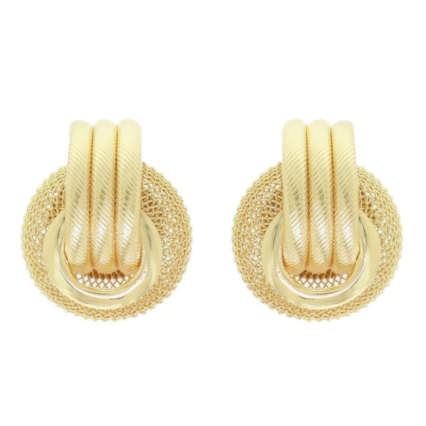 Regal Baroque Wreath Pattern Earrings