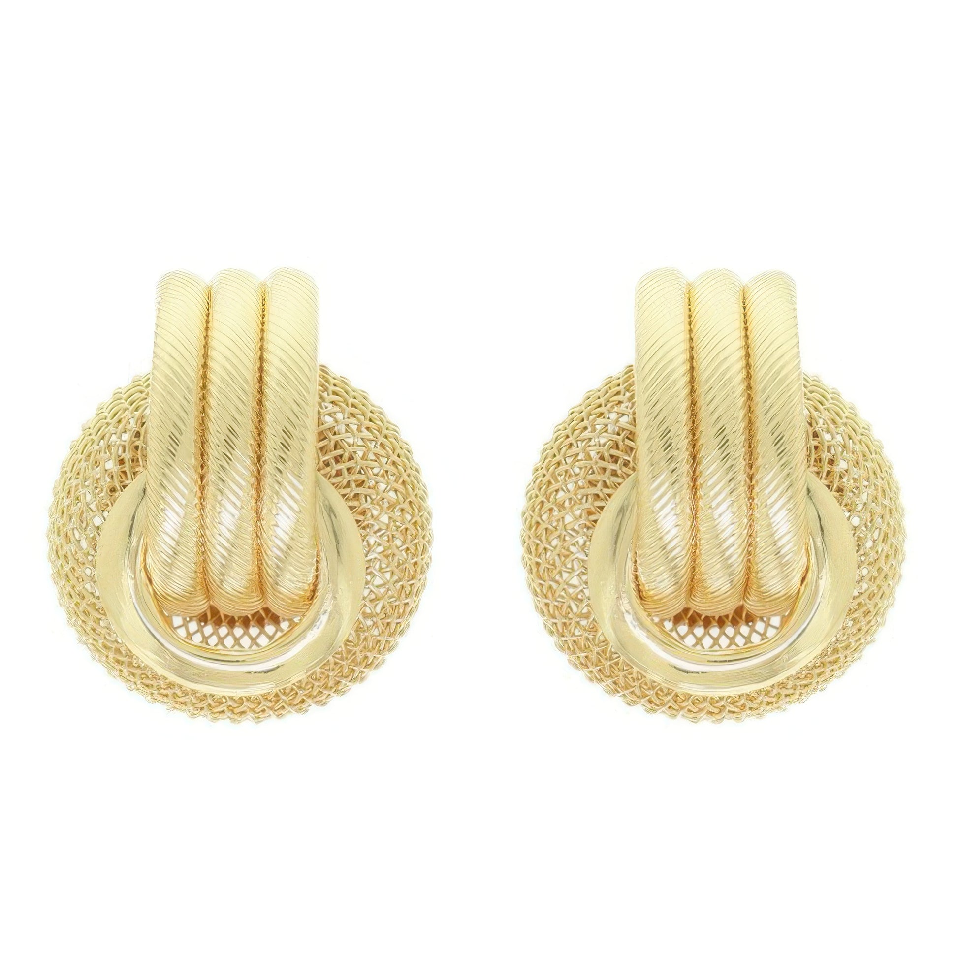 Regal Baroque Wreath Pattern Earrings