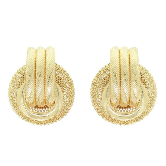 Regal Baroque Wreath Pattern Earrings