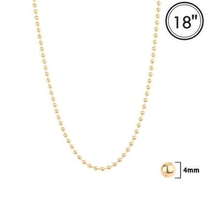 Polished Bead Chain Necklace