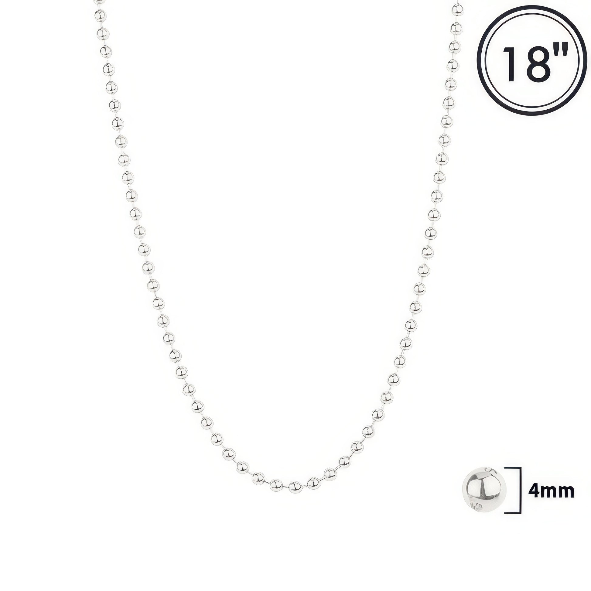 Polished Bead Chain Necklace