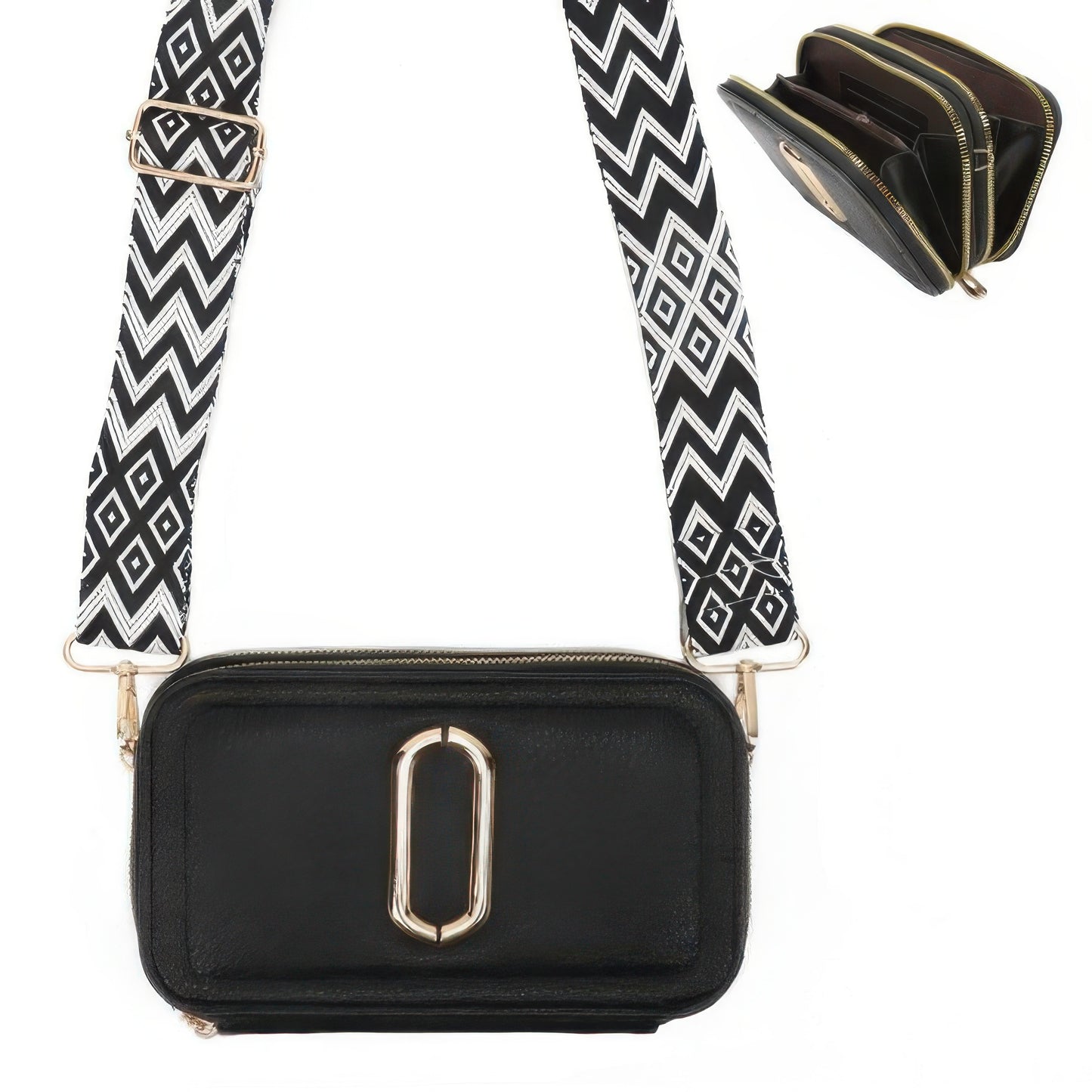 Stillshot Leather Crossbody Bag