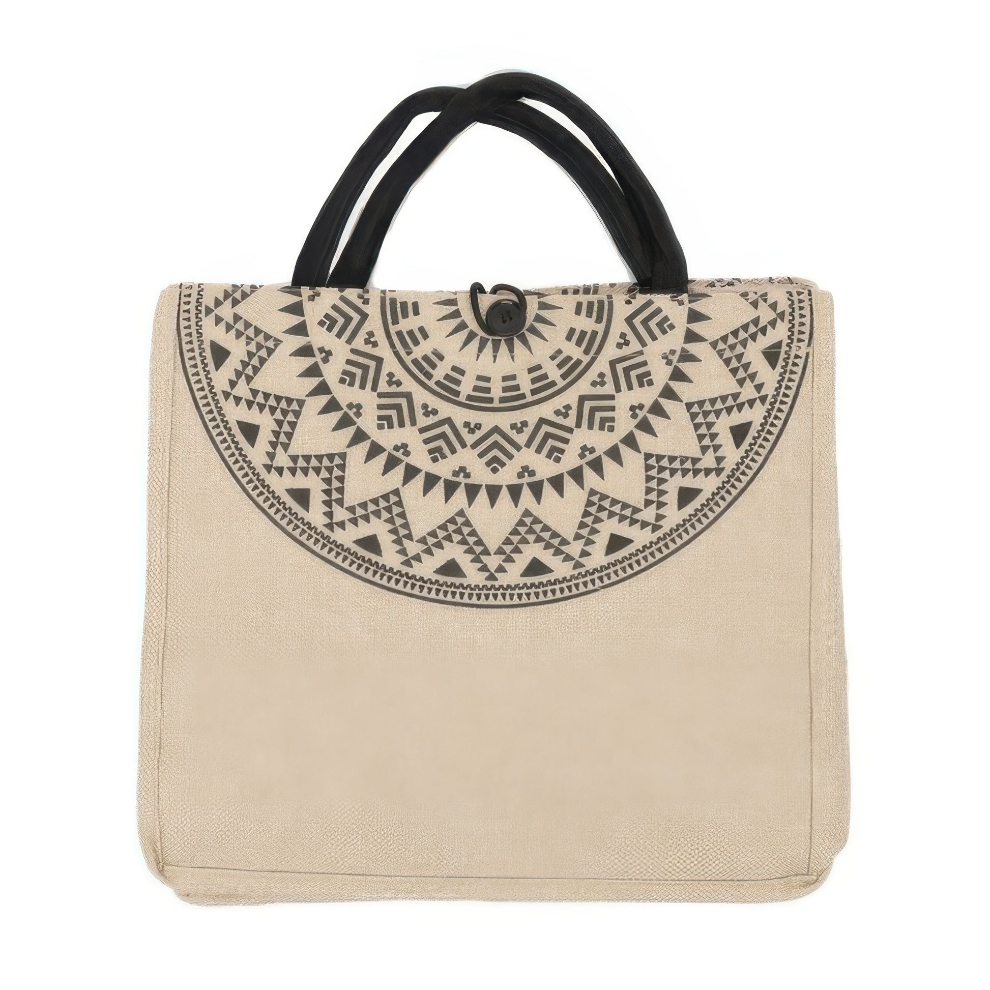 Aztec Pattern Themed Canvas Tote Bag