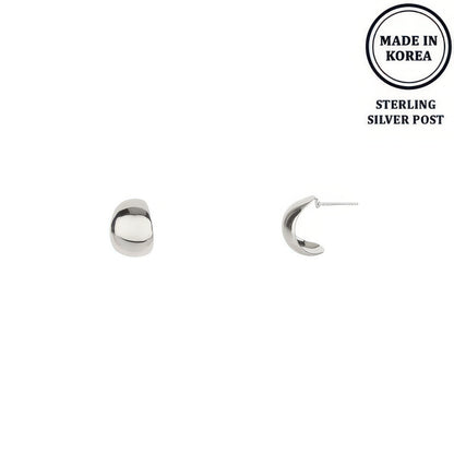 Flash-plated Huggie Hoop Earrings
