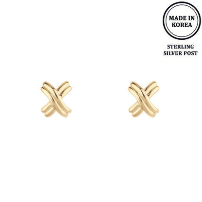 Flash-plated Signature X Earrings