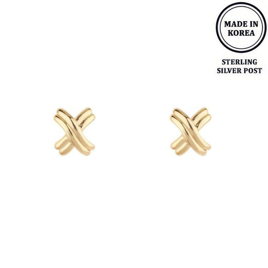 Flash-plated Signature X Earrings