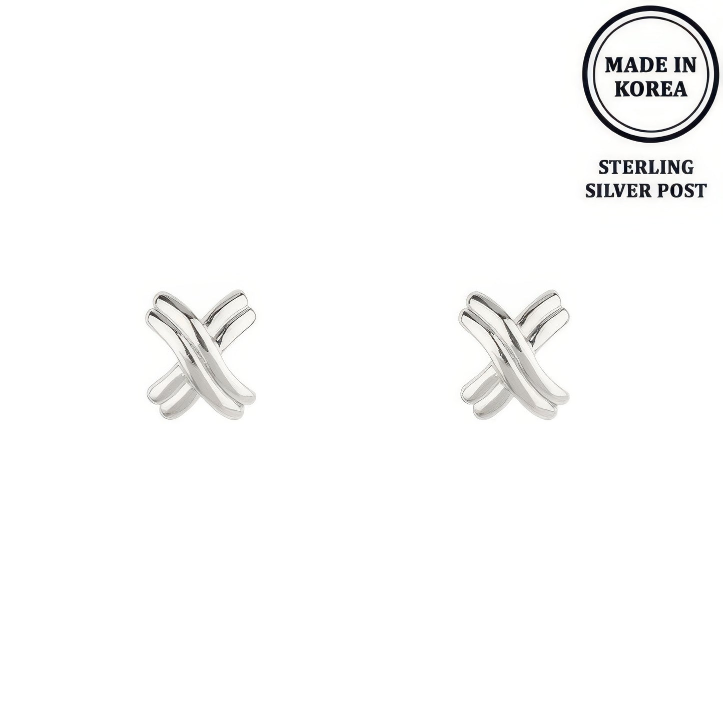 Flash-plated Signature X Earrings