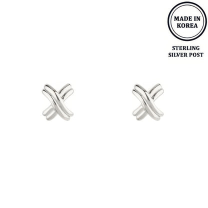 Flash-plated Signature X Earrings