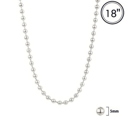 Polished Bead Chain Necklace