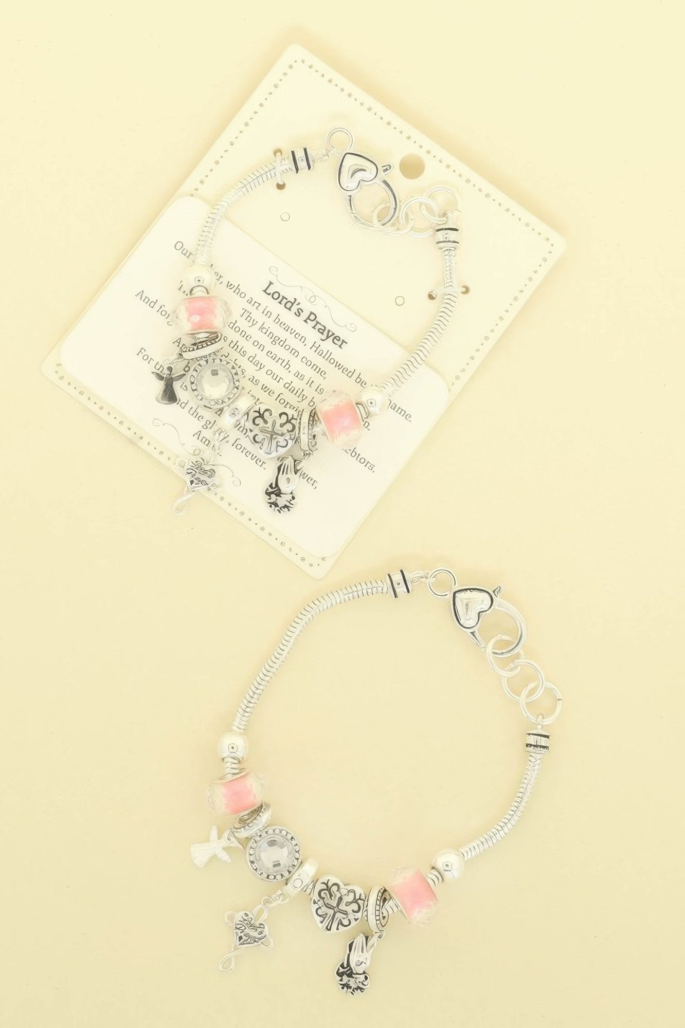 Inspirational Religious Theme Charm Bracelet