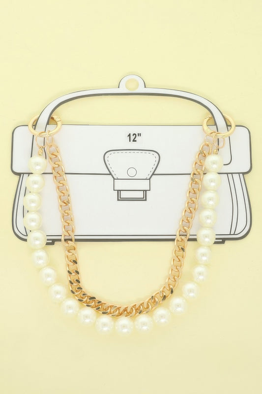 Multi-strand Pearl Bag Chain