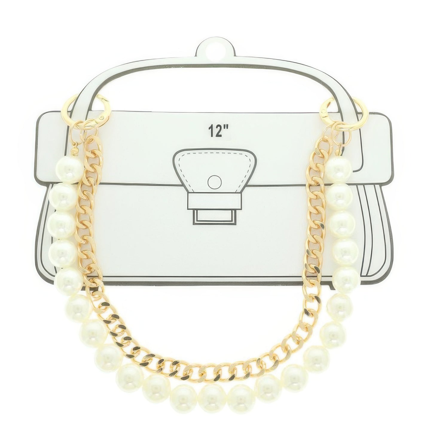 Multi-strand Pearl Bag Chain