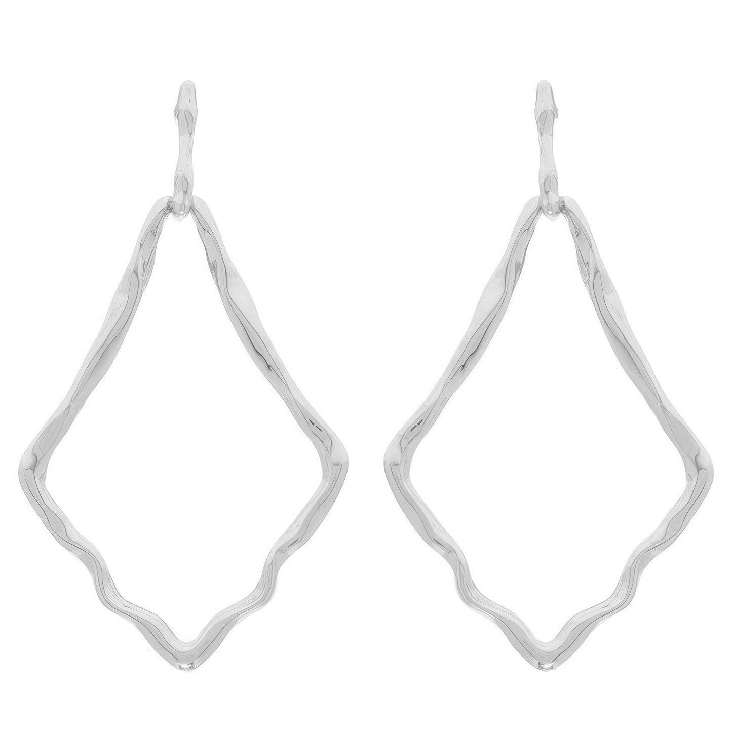 Twisted Deltoid Door Knocker Post Earrings