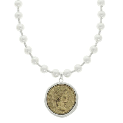 Julius Caesar Roman Coin Pendant Necklace