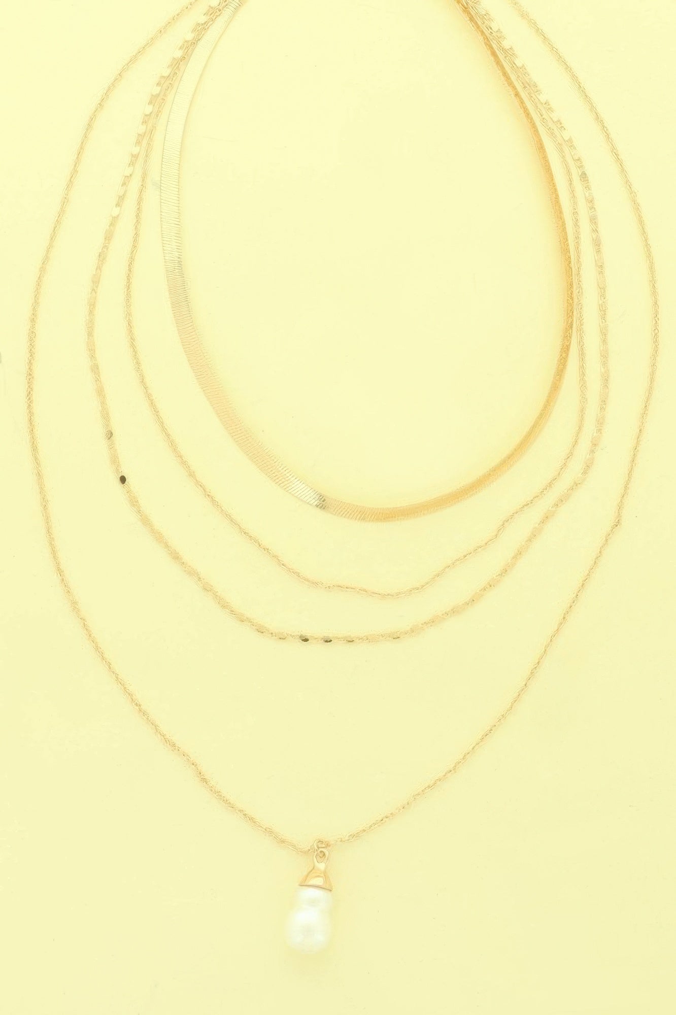 Multi-strand Baroque Pearl Pendant Necklace
