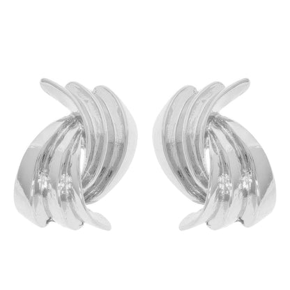 Wave Shape Door Knocker Post Earrings
