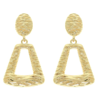 Rough Finish Door Knocker Post Earrings