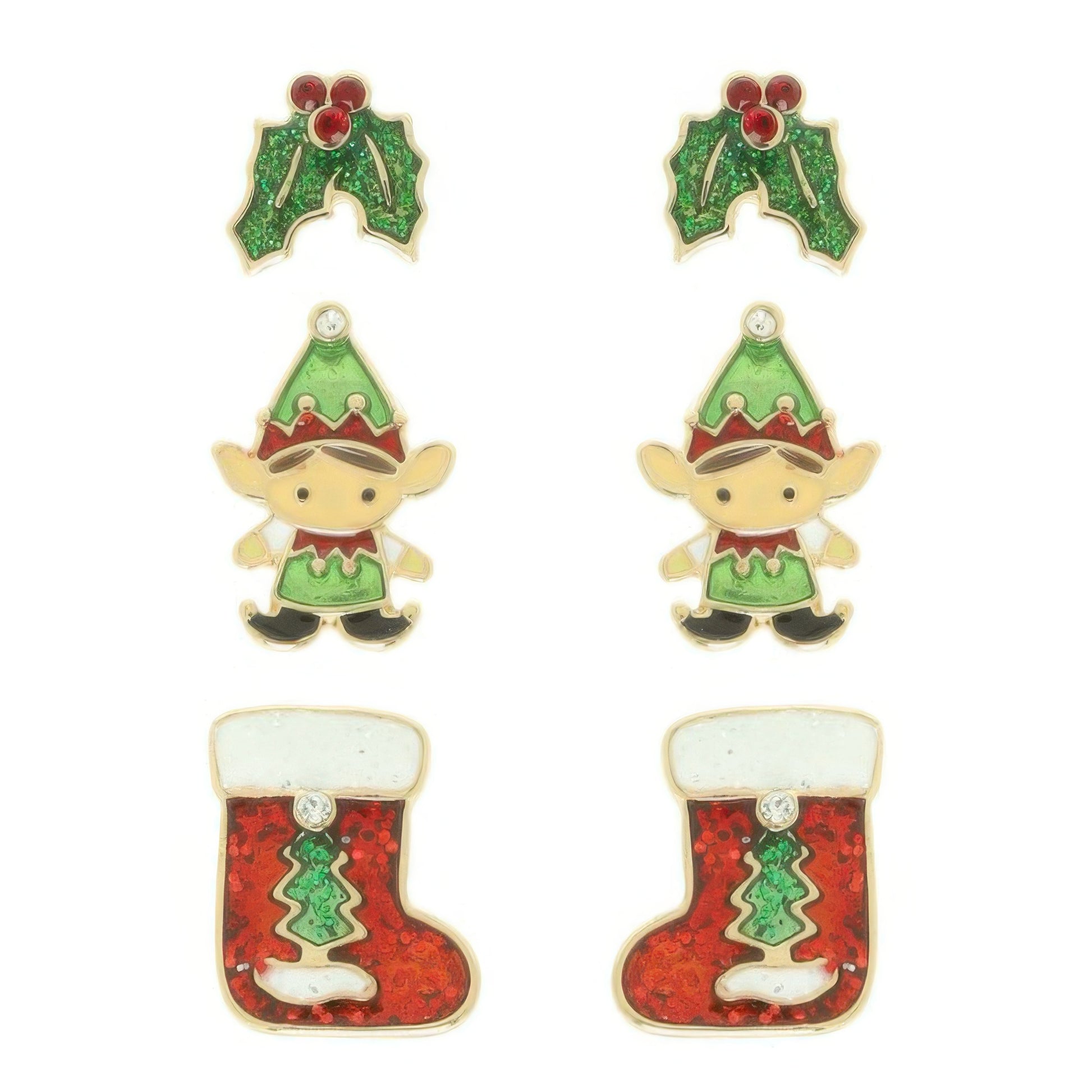 Christmas Theme Assorted Multi Pair Earring Set