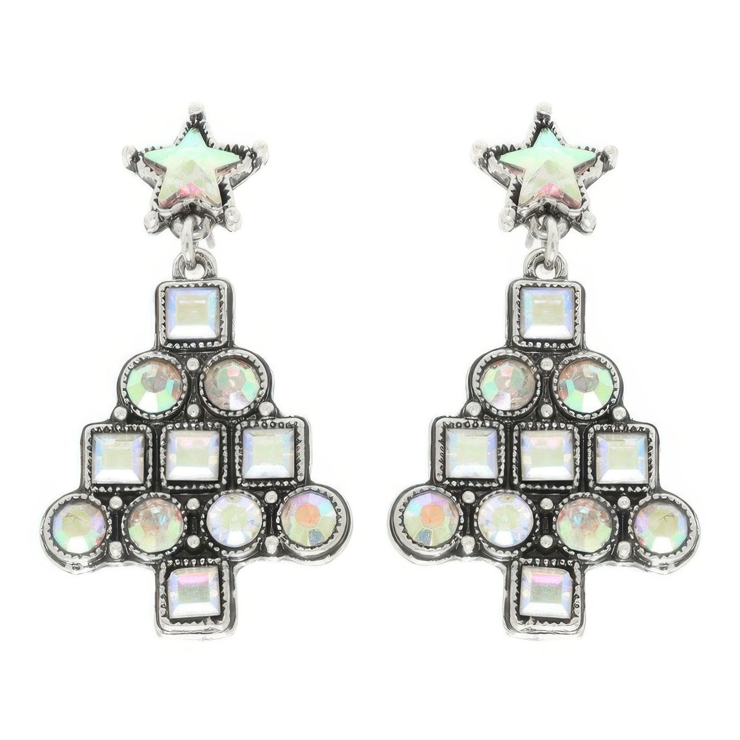 Western Christmas Tree Post Earrings