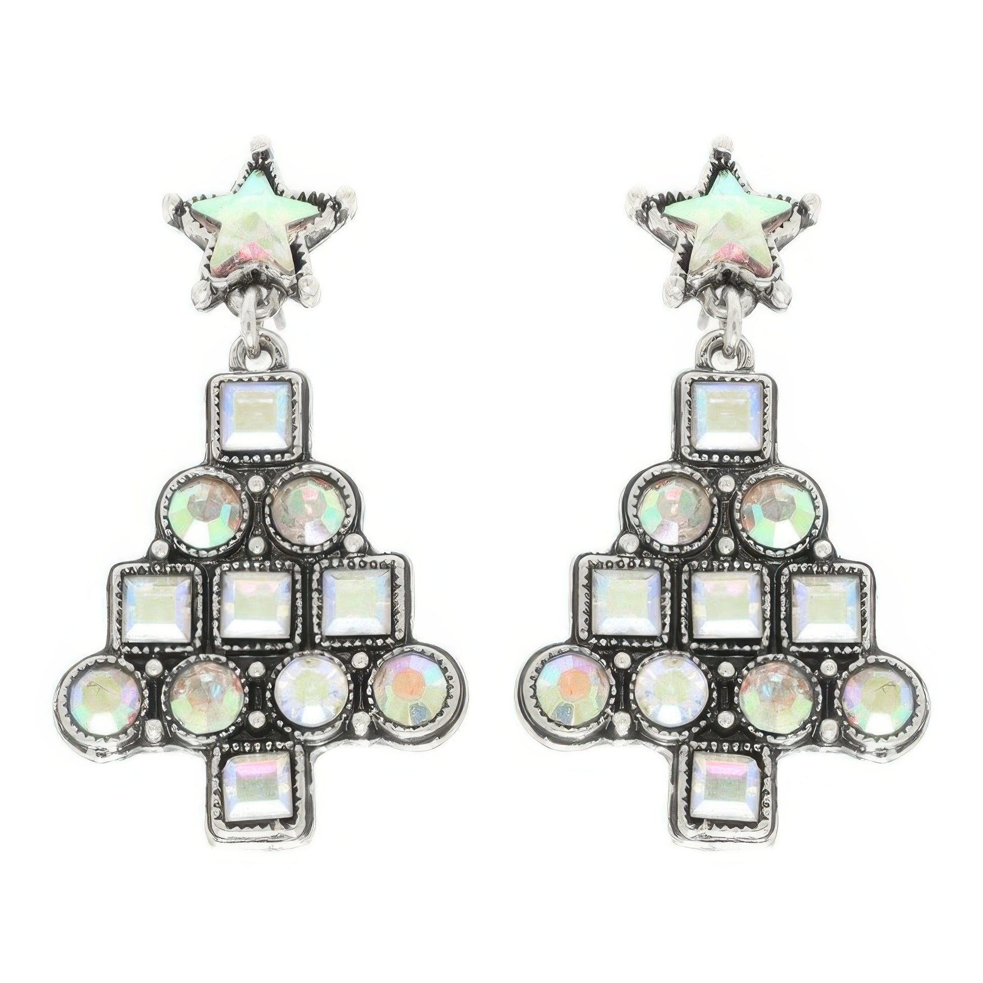 Western Christmas Tree Post Earrings