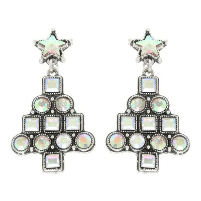 Western Christmas Tree Post Earrings