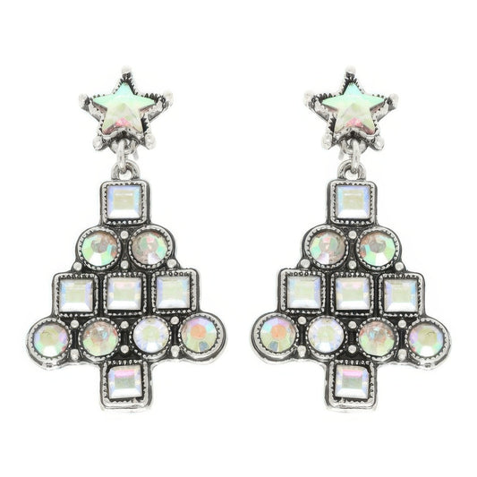 Western Christmas Tree Post Earrings