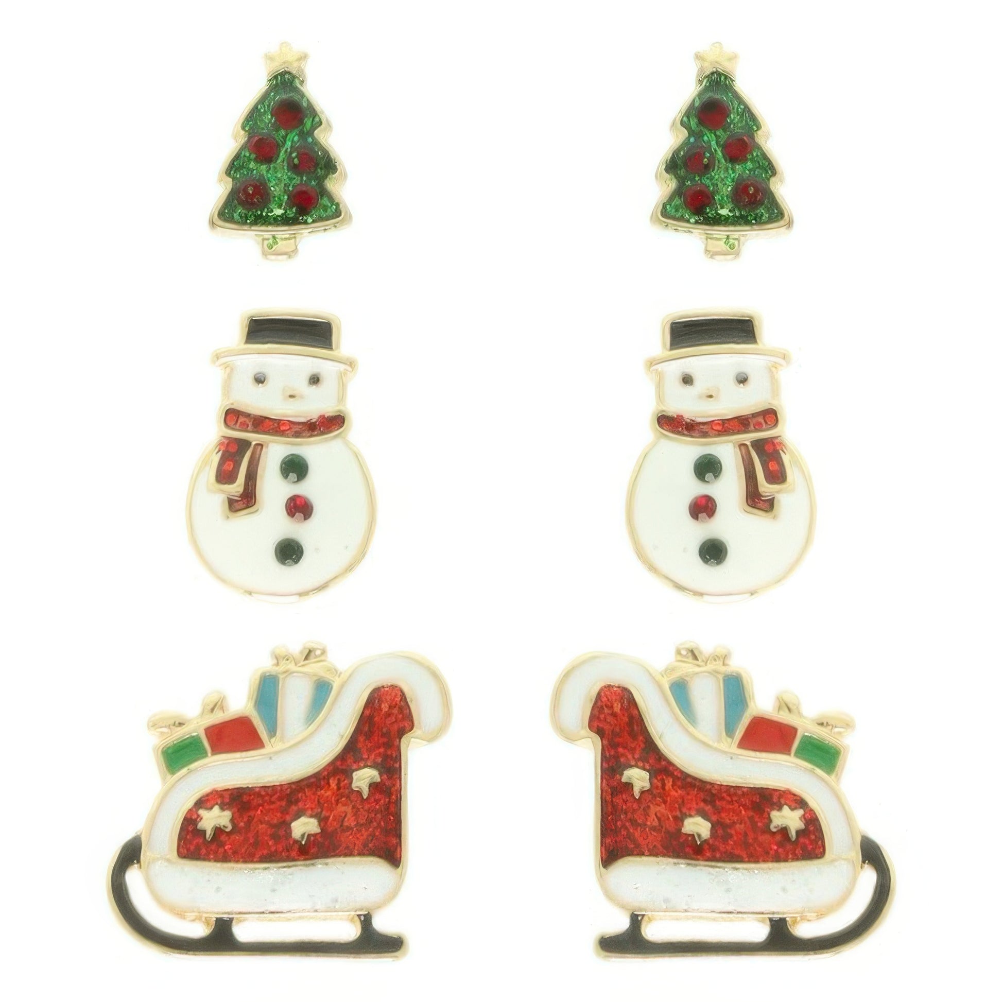 Christmas Theme Assorted Multi Pair Earring Set