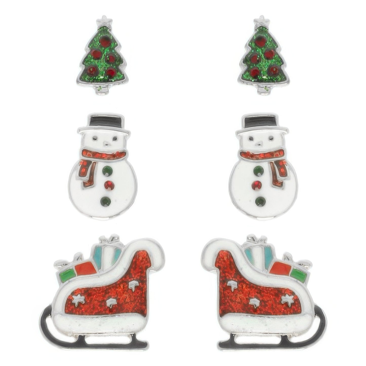 Christmas Theme Assorted Multi Pair Earring Set
