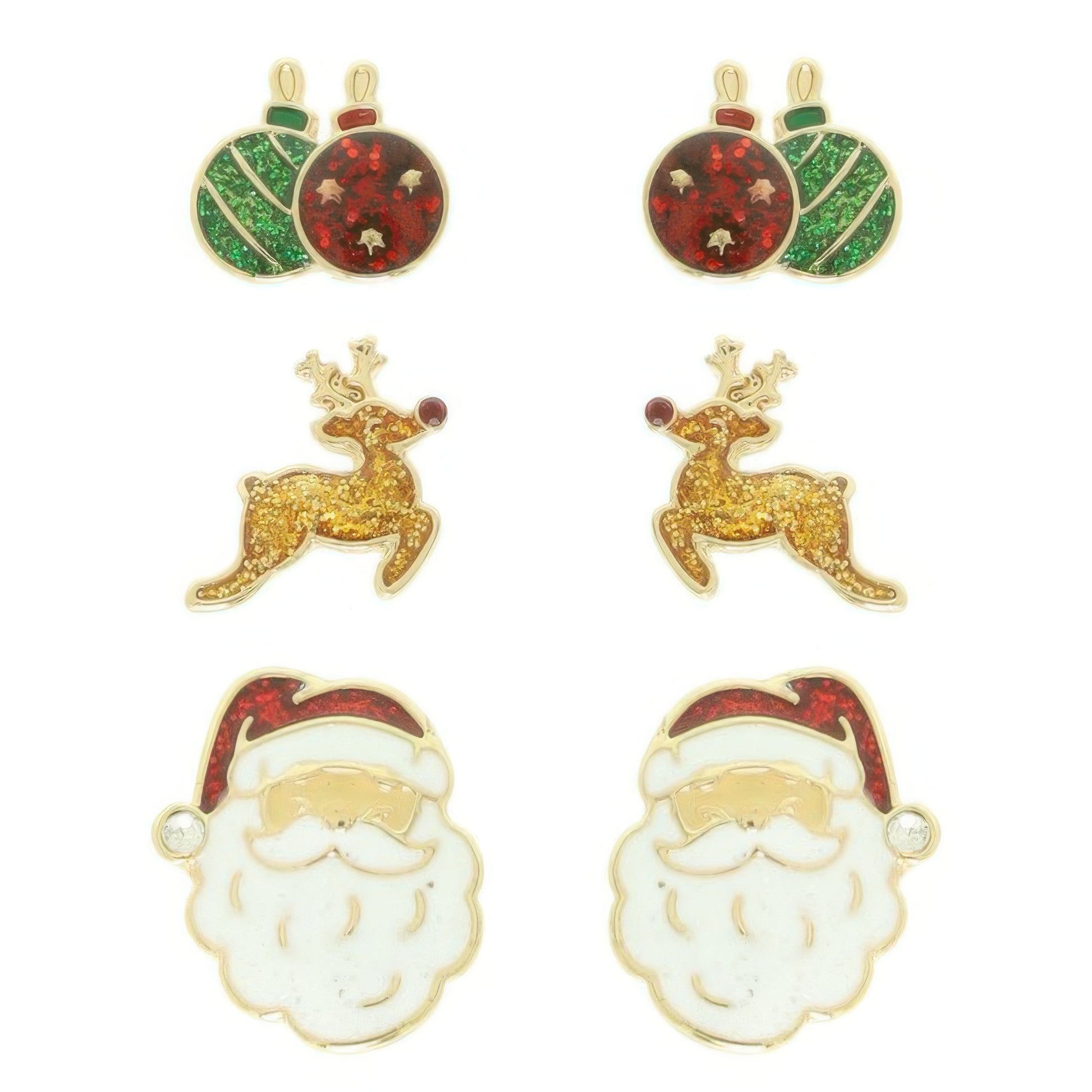 Christmas Theme Assorted Multi Pair Earring Set