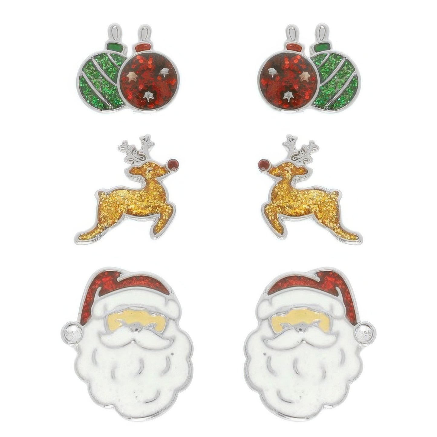 Christmas Theme Assorted Multi Pair Earring Set