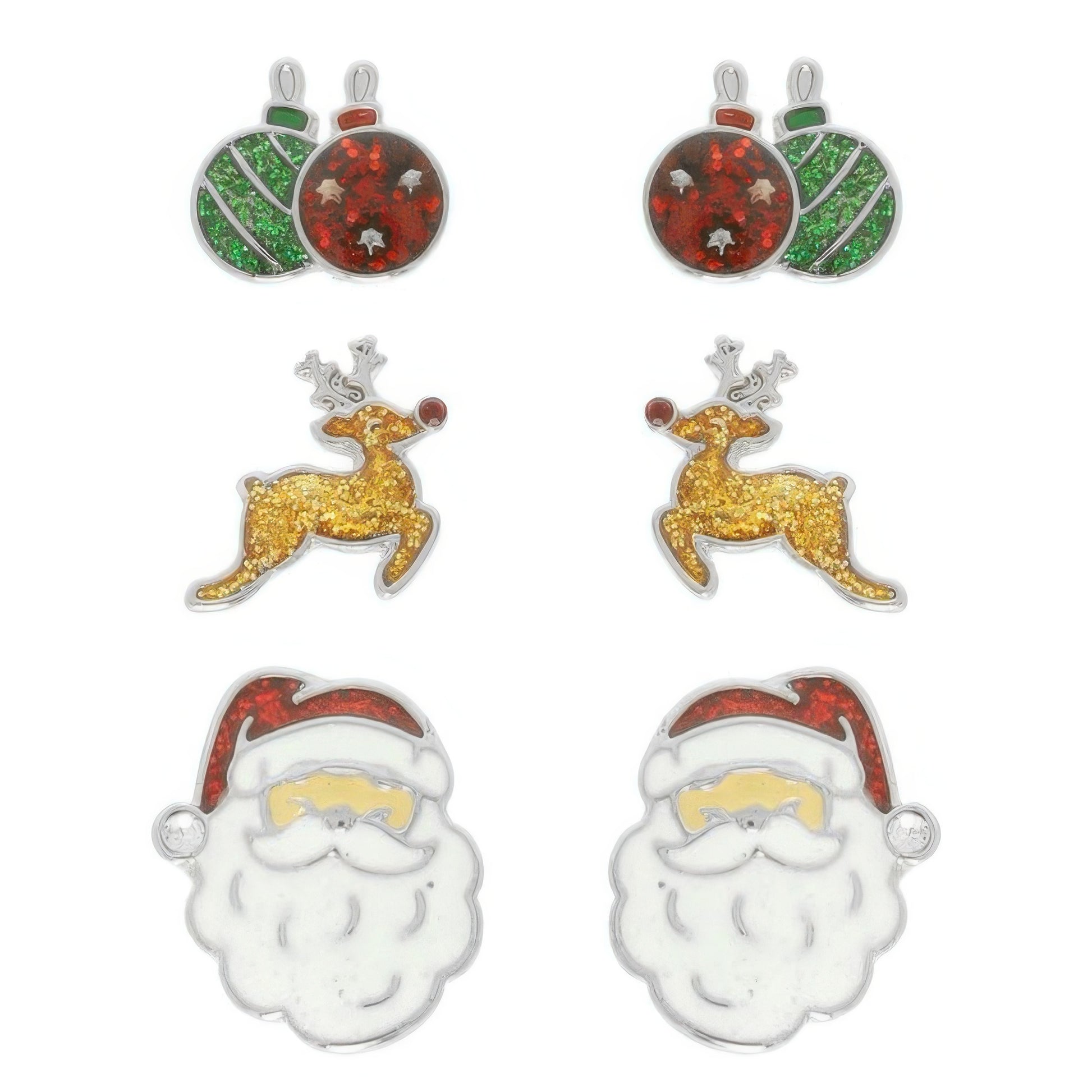Christmas Theme Assorted Multi Pair Earring Set