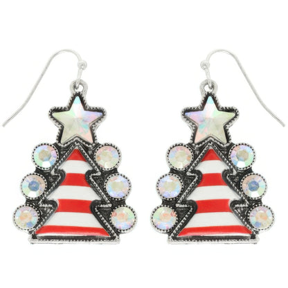 Western Christmas Tree Post Earrings