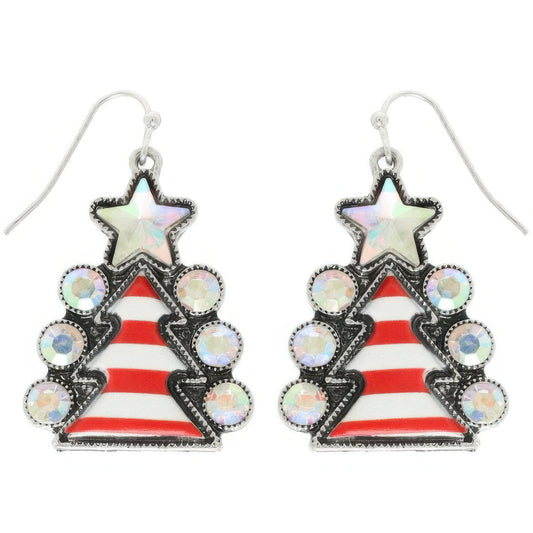 Western Christmas Tree Post Earrings