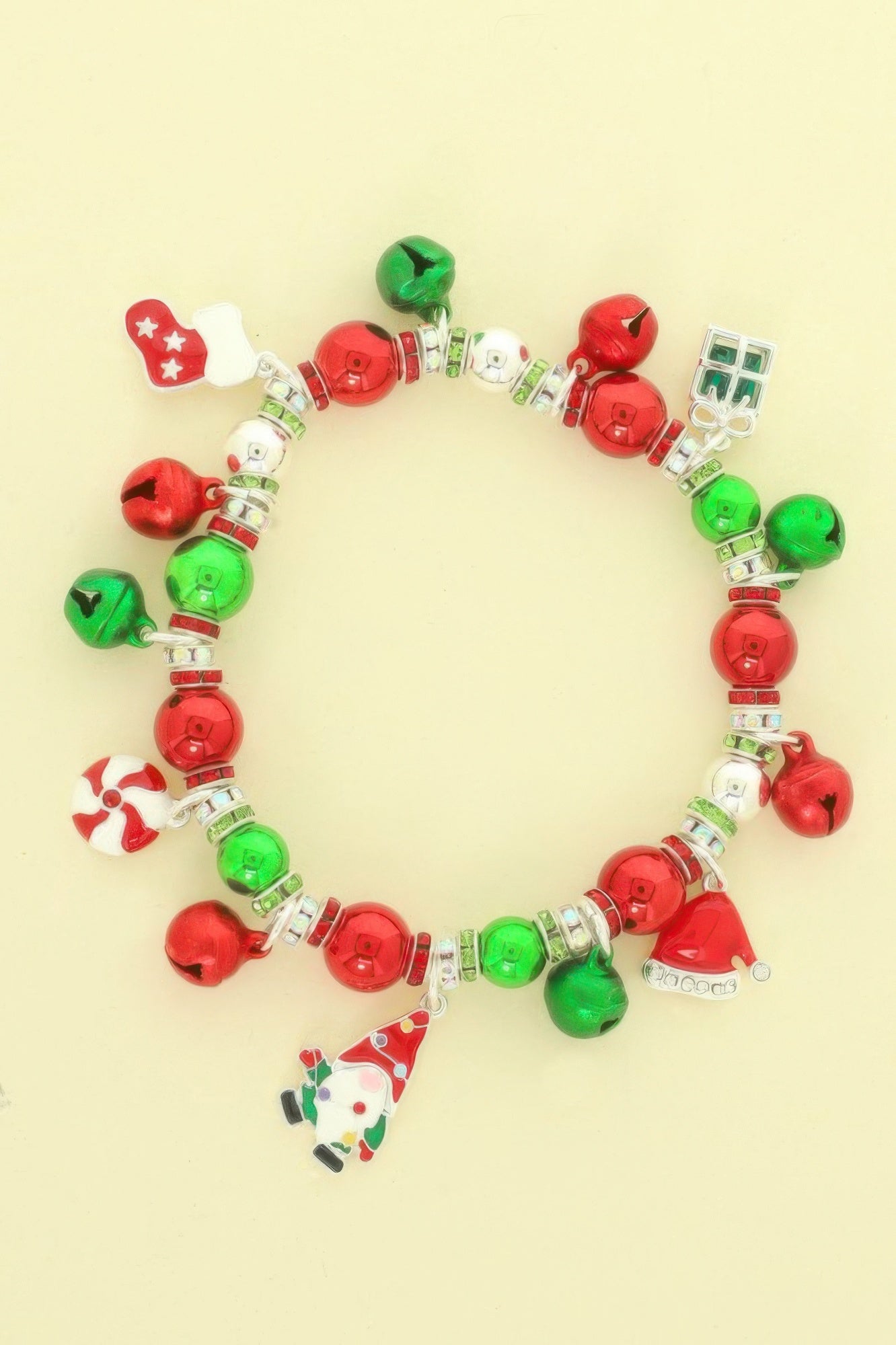 Christmas Enamel Charm Stretch Bracelet