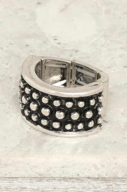 Western Bubble Inlay Stretch Ring