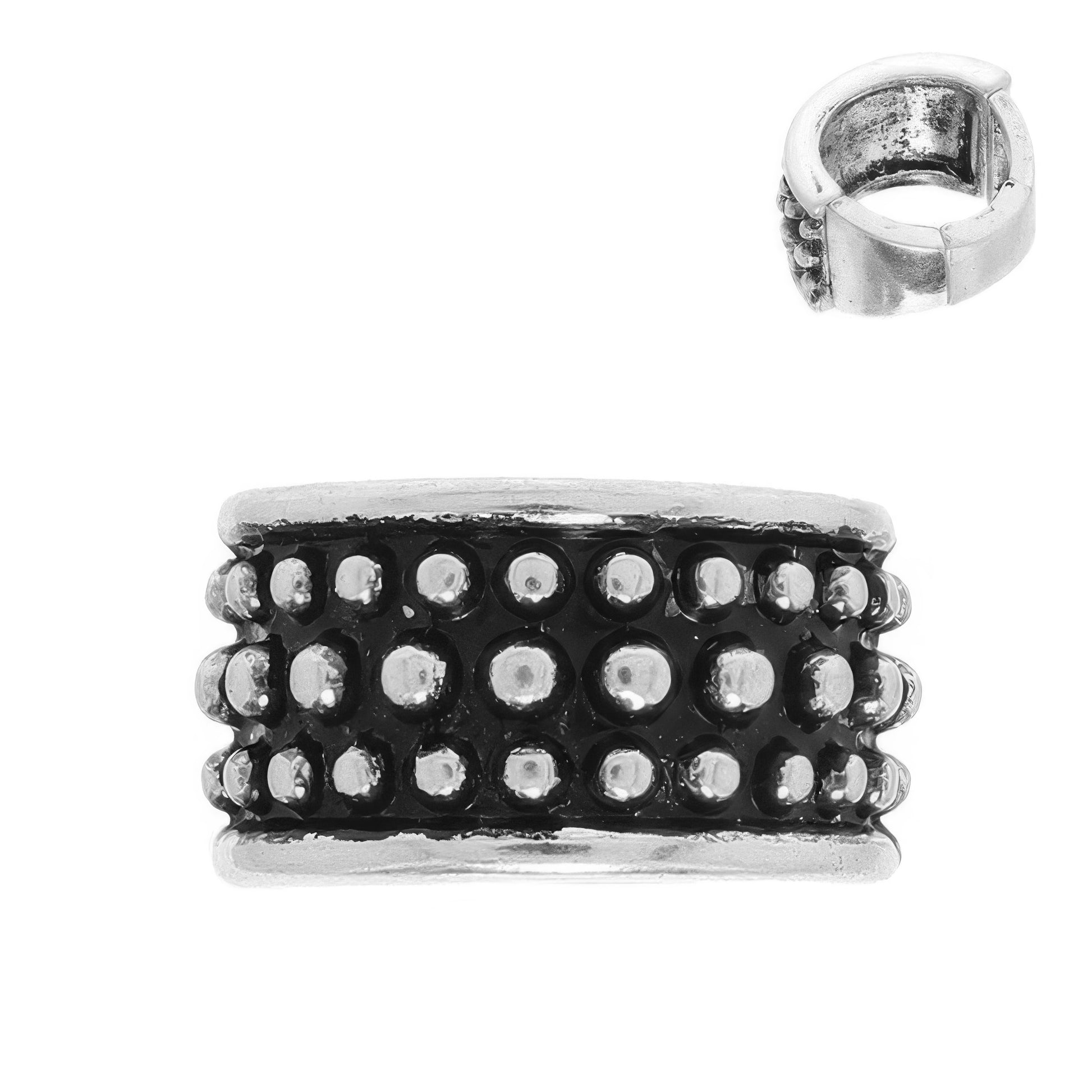 Western Bubble Inlay Stretch Ring